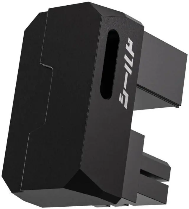 Main image of WRIARICH 1 Pack Black Reverse-Type Shield Series Aluminum 180° U-Turn 8-Pin PCIe GPU Angled Power Adapter