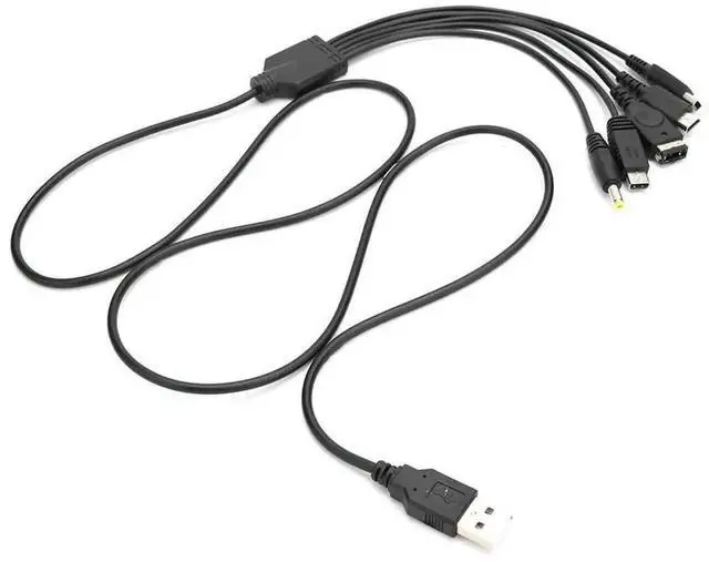 Main image of WRIARICH 1.2M 5-in-1 Multi USB Charging Cable, Universal Power Cord for Nintendo 3DS XL, NDS Lite, NDSi LL & Multiple Classic Handheld Consoles