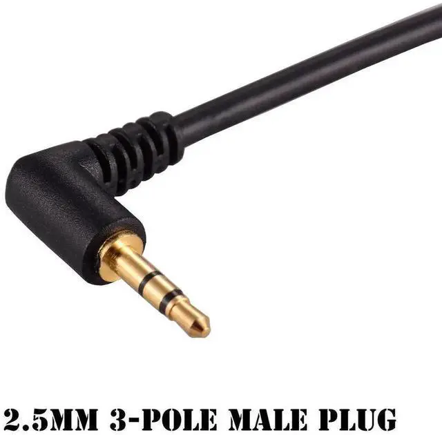 Alt view image 2 of 6 - WRIARICH 2 Pack 90 Degree Right Angle 2.5mm Male to 3.5mm Female Stereo Audio Adapter Cable, 6 Inch Gold Plated 1/8 Inch Jack Converter for Camera, Recorder, Radio & Headphones