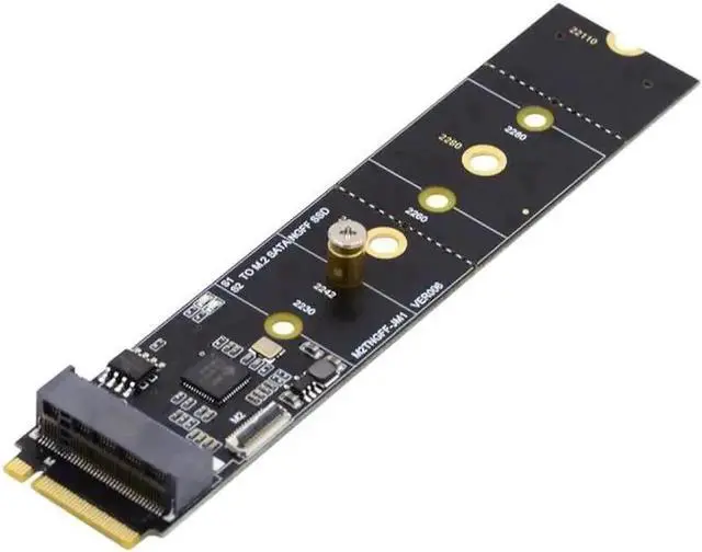 Main image of WRIARICH JMB582 SATA NGFF B+M SSD to NVMe M-Key Motherboard Adapter Card, 2280 Size