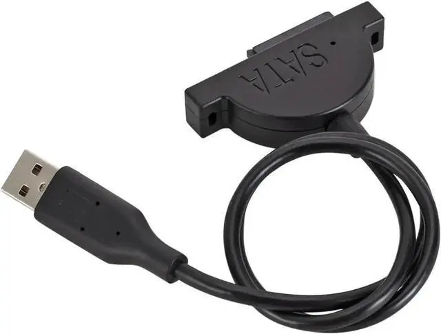 Alt view image 3 of 3 - WRIARICH USB 2.0 to 13Pin Slimline SATA Female Adapter Cable, Converter Cord for Laptop Slim CD/DVD ODD Optical Drive