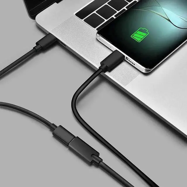 Alt view image 6 of 7 - WRIARICH 2M(6.6ft) USB-C 3.1 Gen2 Male to Female Extension Cable|100W PD Charging,20Gbps Data,4K Video Output