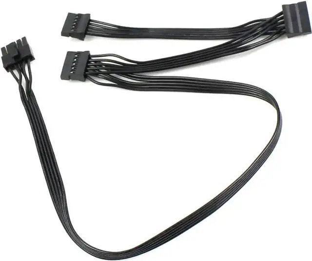 Main image of WRIARICH 80cm Great Wall Dragon Series Modular Power Cable, 5Pin Male to 3×15Pin SATA Hard Drive 1-to-3 Splitter Cord for PC & Server Storage Expansion