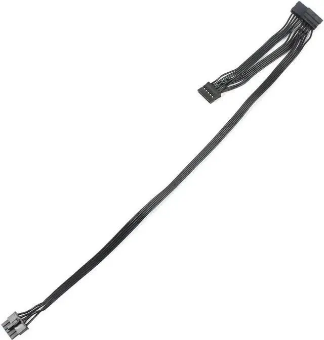 Alt view image 6 of 7 - WRIARICH 80cm Great Wall Dragon Series Modular Power Cable, 5Pin Male to 3×15Pin SATA Hard Drive 1-to-3 Splitter Cord for PC & Server Storage Expansion