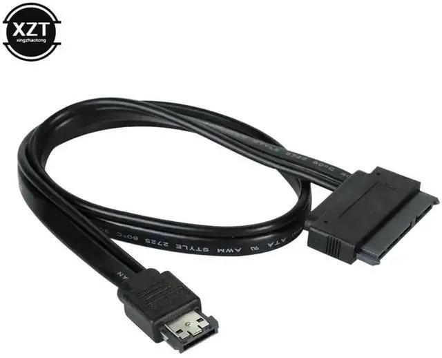 Alt view image 2 of 6 - WRIARICH 50cm eSATA USB Combo to SATA 22Pin (7+15Pin) Hard Drive Cable, 5V Powered External Storage Adapter Cord