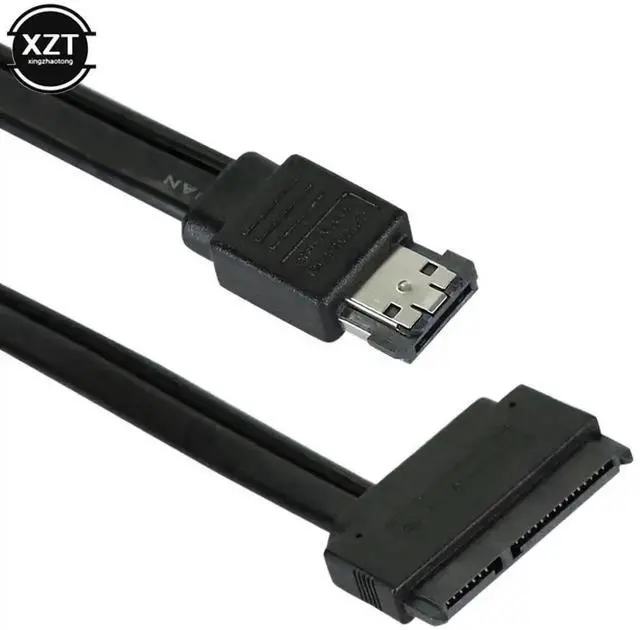 Alt view image 5 of 6 - WRIARICH 50cm eSATA USB Combo to SATA 22Pin (7+15Pin) Hard Drive Cable, 5V Powered External Storage Adapter Cord