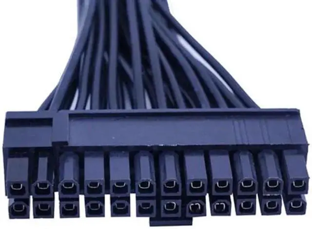 Alt view image 5 of 6 - WRIARICH 30cm ATX 24Pin Male to Female Dual PSU Synchronizer Extension Cable, Dual Power Supply Sync Adapter Cord for Mining Rig Multi PSU Connection