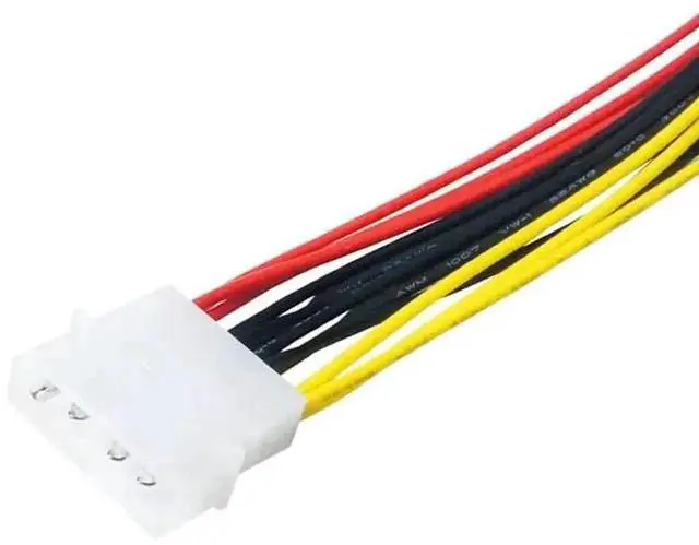 Alt view image 4 of 6 - WRIARICH 1-to-3 IDE 4Pin to SATA Power Splitter Cable, Large 4Pin Female to Multiple SATA Male PC Hard Drive Power Adapter Cord