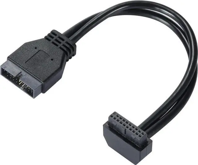 Main image of WRIARICH USB3.0 Motherboard 19Pin Male to Female Front Panel Extension Cable, Outward-Facing Port High-Speed Internal Chassis Extension Cord