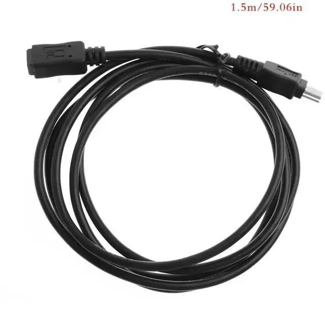 Alt view image 2 of 3 - WRIARICH 1.5m (5 Feet) Mini USB B 5Pin Male to Female Extension Cable, Black USB Mini B Extension Cord