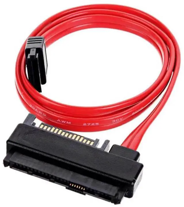 Main image of WRIARICH 50cm SFF-8482 29Pin SAS Male to 7Pin SATA Male Hard Drive Cable Adapter with 15Pin SATA Power Port, SAS to SATA Converter Cord for RAID Server HDD