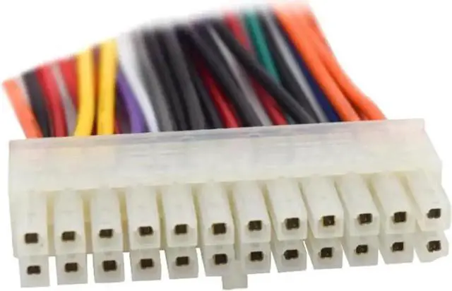 Alt view image 4 of 5 - WRIARICH 8 Inches ATX 24Pin Male to Female Motherboard Power Extension Cable, Internal PSU EPS 24Pin PC Mainboard Power Extender Cord
