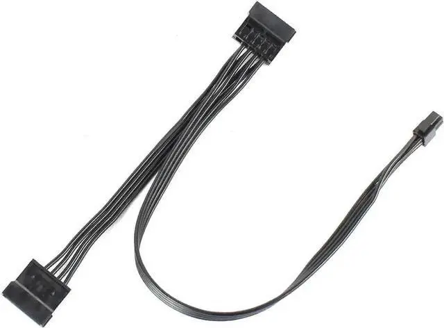 Main image of WRIARICH 45cm Type4 Mini 4 Pin to Dual SATA Power Cable, ATX Mini 4P to 2 SATA SSD/HDD Power Supply Cord Compatible with Lenovo M410 M415 M425 B415 M610 M710 M4200R Motherboard