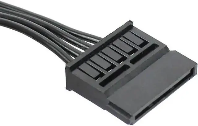 Alt view image 5 of 5 - WRIARICH 45cm Type4 Mini 4 Pin to Dual SATA Power Cable, ATX Mini 4P to 2 SATA SSD/HDD Power Supply Cord Compatible with Lenovo M410 M415 M425 B415 M610 M710 M4200R Motherboard