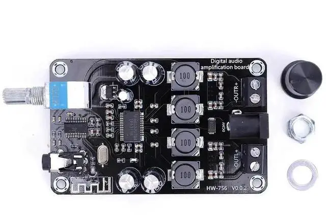 Main image of WRIARICH TPA3118D2 Bluetooth 5.0 Digital Amplifier Board, 50W+50W Dual Channel Amp Module, DC 12-24V Input