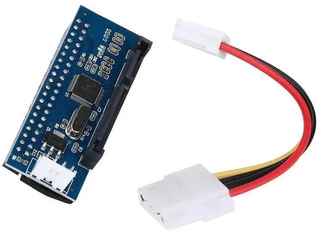 Alt view image 6 of 6 - WRIARICH 39 Pin IDE PATA to SATA Adapter Converter Card with Data & Power Cable, Convert 3.5 Inch Desktop IDE Hard Disk to Standard SATA Port for Old HDD Storage Reuse