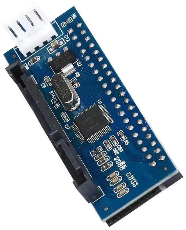 Alt view image 3 of 6 - WRIARICH 39 Pin IDE PATA to SATA Adapter Converter Card with Data & Power Cable, Convert 3.5 Inch Desktop IDE Hard Disk to Standard SATA Port for Old HDD Storage Reuse