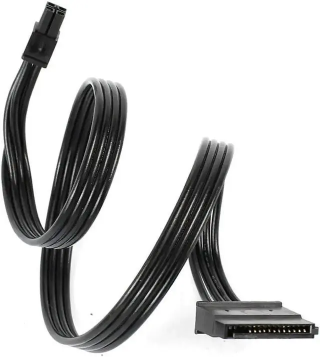 Alt view image 3 of 6 - WRIARICH 40cm Type3 Mini 4 Pin to 2 SATA Power Cable, ATX Mini 4P to Dual SATA SSD Power Cord Compatible with Lenovo M410 M415 M425 B415 M610 M710 M4200R Motherboard