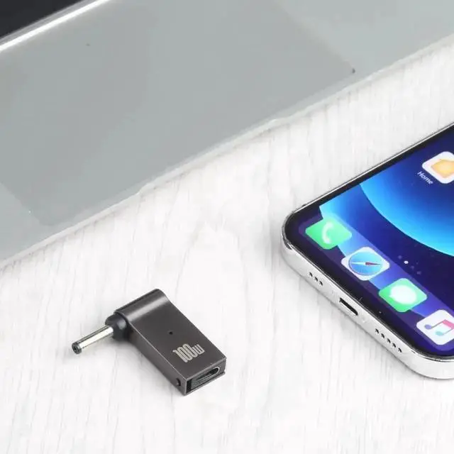 Alt view image 5 of 5 - WRIARICH 100W USB-C Female to DC 3.5x1.35mm Male Laptop PD Charging Adapter
