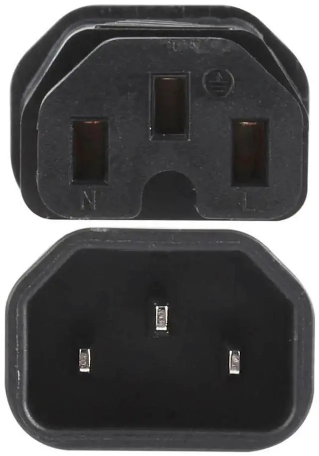 Alt view image 2 of 5 - WRIARICH C13 to C15 Recessed AC Power Adapter Socket Converter