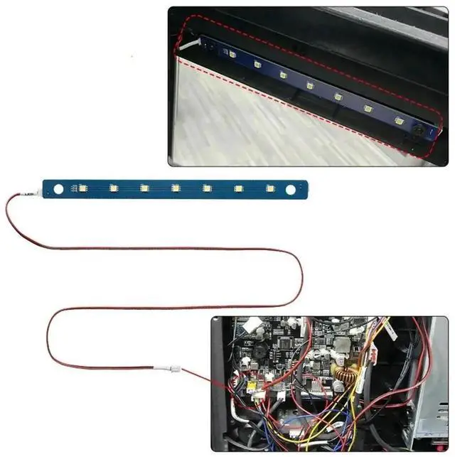 Alt view image 2 of 3 - WRIARICH 24V LED Light Bar Replacement for FLASHFORGE Adventurer AD5M & 5MPRO 3D Printers, 7 LED Lamp Beads with Connecting Cable, 3D Printer Upgrade Accessory