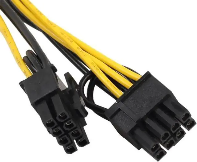 Alt view image 3 of 3 - WRIARICH 20CM PCI-E 6Pin to Dual 6+2 Pin Power Splitter Cable for Graphics Card