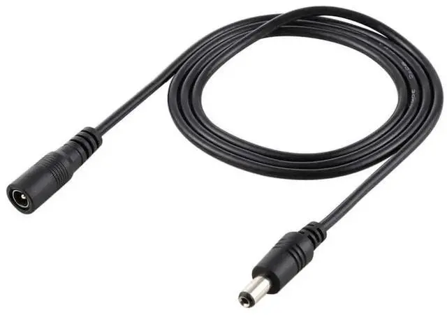 Alt view image 2 of 6 - WRIARICH 1M 22AWG DC Power Extension Cable 5.5x2.1mm Female to Male Plug for Laptop Power Supply