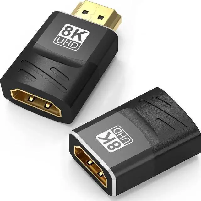 Main image of WRIARICH 2-Pack HDMI 2.1 Female to Female Coupler Adapter, Supports 8K@60Hz, 4K@120Hz, HDR & eARC, HDMI Cable Extender for HDTV, Laptop, PC, Monitor, PS5