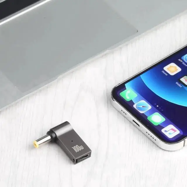 Alt view image 2 of 5 - WRIARICH 100W USB-C Female to DC 5.5x2.5mm Male Laptop PD Charging Adapter