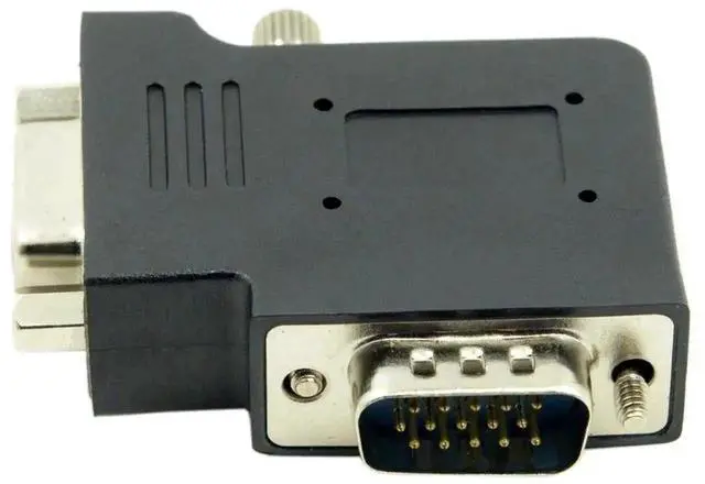 Alt view image 6 of 6 - WRIARICH Vertical Flat Left 90 Degree VGA SVGA Male to Female Extension Adapter, Black Right Angle VGA Extender