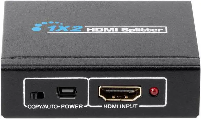 Alt view image 5 of 6 - WRIARICH Mini 1x2 HDMI Splitter 4K Ultra HD 1080P@60Hz, USB Powered 1 Input to 2 Output HDMI Distribution Splitter