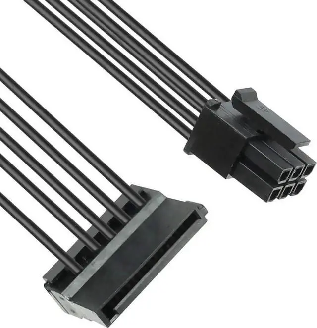 Alt view image 6 of 6 - WRIARICH 40cm Mini 6Pin to SATA Power Cable for Dell Vostro 3070 3670 3967 3977 3980