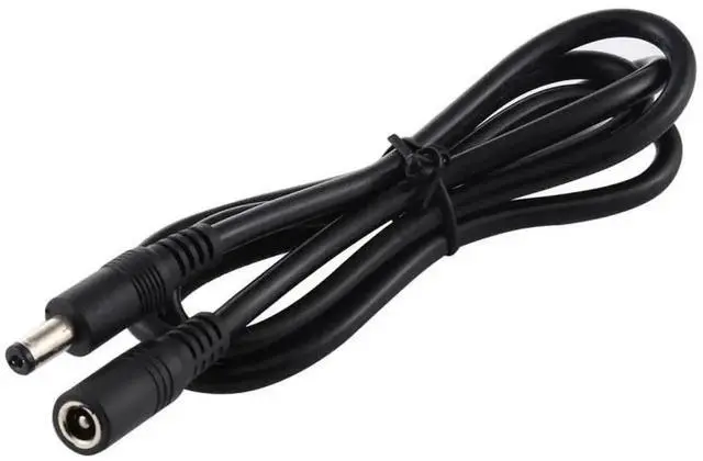 Alt view image 5 of 5 - WRIARICH 1.5M Black DC Power Extension Cable 5.5x2.1mm Female to Male, Support Max 8A Current