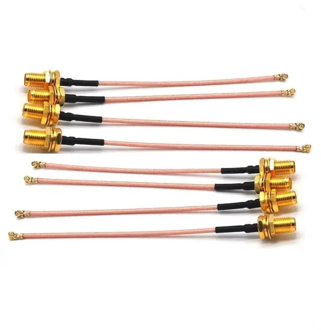 Main image of WRIARICH 8 Pack 20cm U.FL IPX to RP-SMA Female Pigtail Cable, RG178 Coaxial WiFi Antenna Jumper Cord