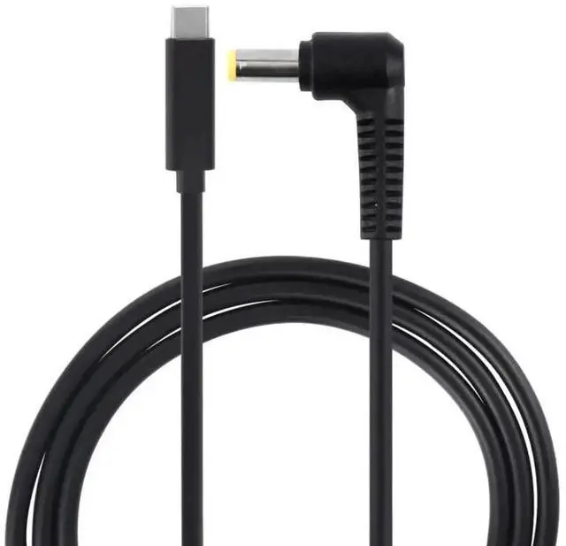 Main image of WRIARICH 1.5M USB-C Elbow to 5.5x2.5mm Laptop Charging Cable PD65W + DC Power Jack Harness for HP 17-R 17-N M7-N Series 799752-Y18 F18 S1