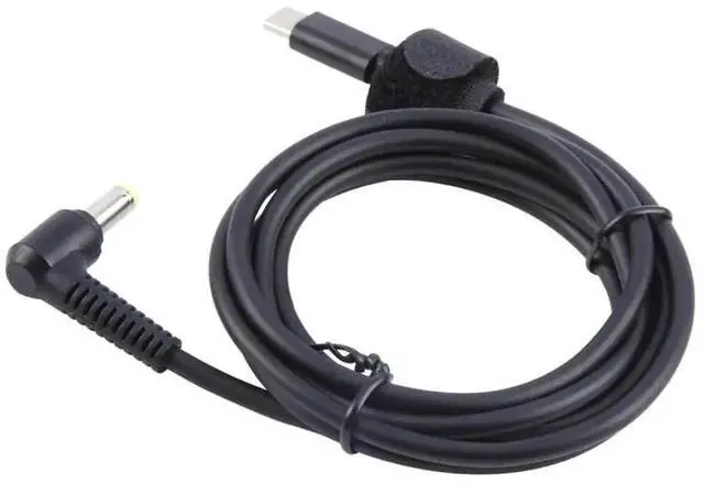 Alt view image 7 of 7 - WRIARICH 1.5M USB-C Elbow to 5.5x2.5mm Laptop Charging Cable PD65W + DC Power Jack Harness for HP 17-R 17-N M7-N Series 799752-Y18 F18 S1
