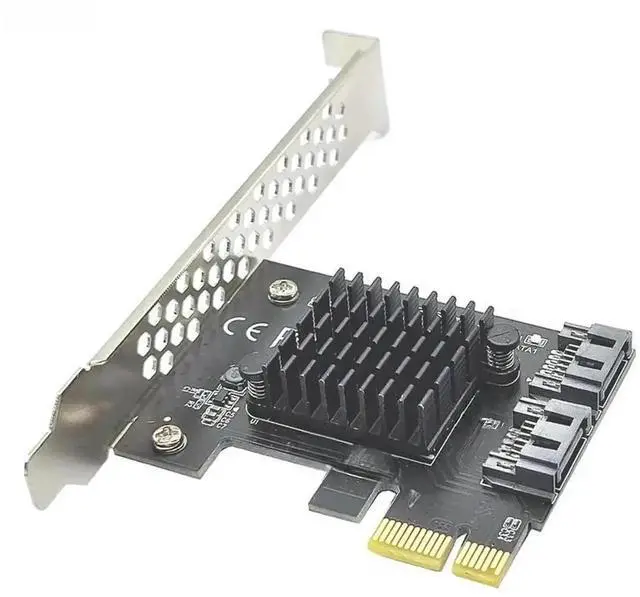 Alt view image 2 of 3 - WRIARICH 2-Port PCI-E to SATA 3.0 Expansion Card with ASMedia 1061 Chip, 6Gbps SATA III for PCIe 1x/4x/8x/16x Slots