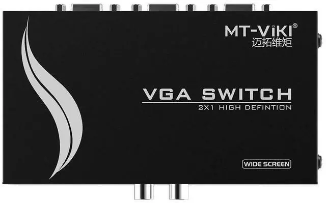 Alt view image 7 of 7 - WRIARICH MT-VIKI 2 in 1 Out VGA Switch Box, 2-Port Manual VGA Video Selector Switcher for Desktop PC, Laptop, Monitor, Projector