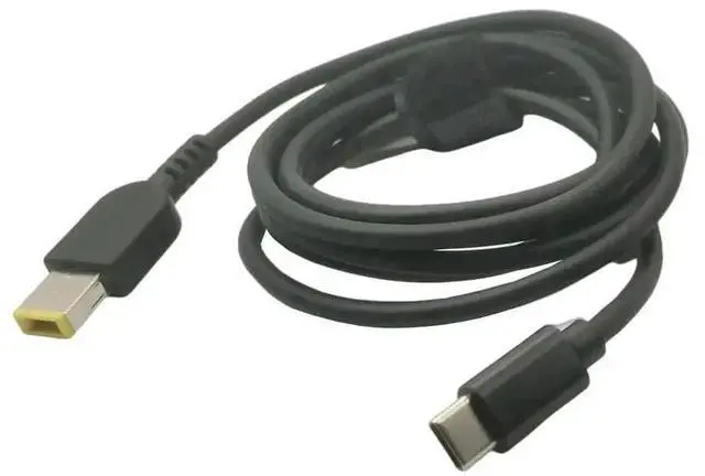 Alt view image 2 of 3 - WRIARICH 1.5M 65W USB-C PD to Rectangle 11.0×4.5mm Laptop Charging Cable for ThinkPad X1 Carbon