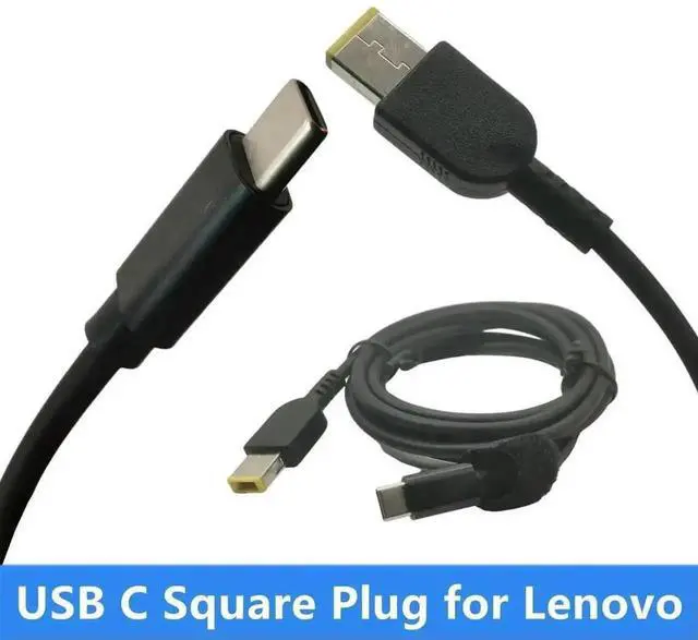 Alt view image 3 of 3 - WRIARICH 1.5M 65W USB-C PD to Rectangle 11.0×4.5mm Laptop Charging Cable for ThinkPad X1 Carbon