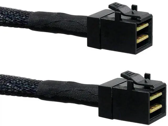 Alt view image 3 of 5 - WRIARICH 3.3FT/1M Internal Mini SAS HD Cable SFF-8643 Male to Male, 12Gbps High Speed SAS Data Cable for PCIe RAID Controller, NVMe Storage Backplane & NAS Multi-Disk Array