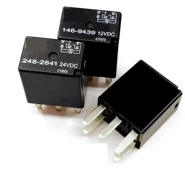 Main image of WRIARICH CAT 248-2841 24VDC 5Pin Automotive Relay, Resistor Suppression Plug-in Relay for Excavator & Loader, Alternative 146-9439 (12VDC), 1PCS