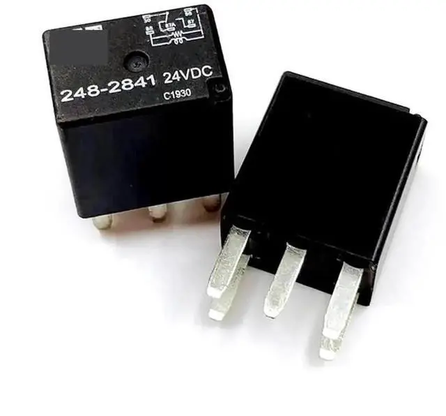 Alt view image 2 of 3 - WRIARICH CAT 248-2841 24VDC 5Pin Automotive Relay, Resistor Suppression Plug-in Relay for Excavator & Loader, Alternative 146-9439 (12VDC), 1PCS