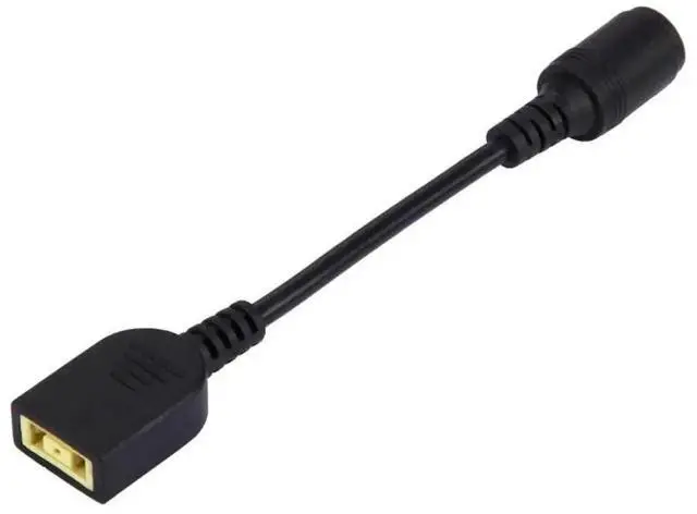 Alt view image 2 of 4 - WRIARICH 10cm Laptop Power Converter Cable, 1st Gen Large Square Female to 7.9×5.5mm Female DC Adapter Cord Black