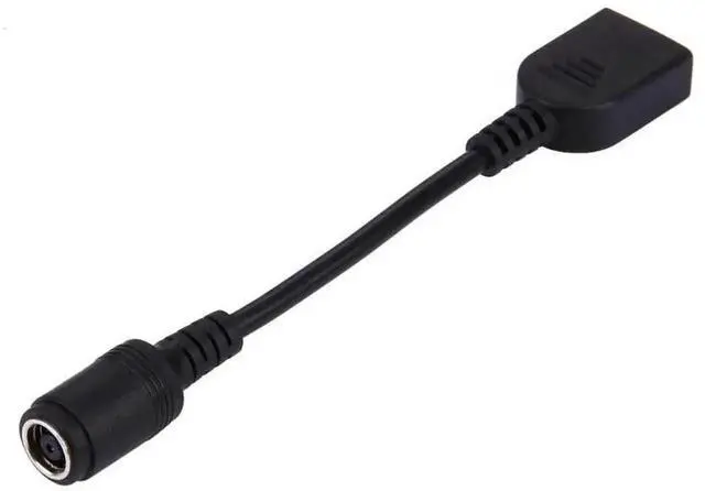 Alt view image 3 of 4 - WRIARICH 10cm Laptop Power Converter Cable, 1st Gen Large Square Female to 7.9×5.5mm Female DC Adapter Cord Black