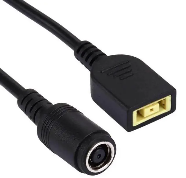 Alt view image 4 of 4 - WRIARICH 10cm Laptop Power Converter Cable, 1st Gen Large Square Female to 7.9×5.5mm Female DC Adapter Cord Black