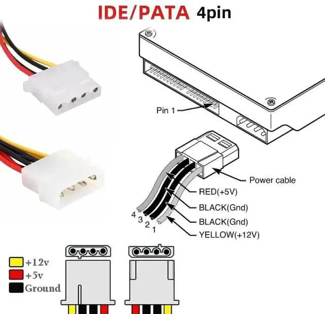 Alt view image 3 of 5 - WRIARICH 15cm Dual 4Pin to PCIe 8P (6+2Pin) Power Adapter Cable for GPU