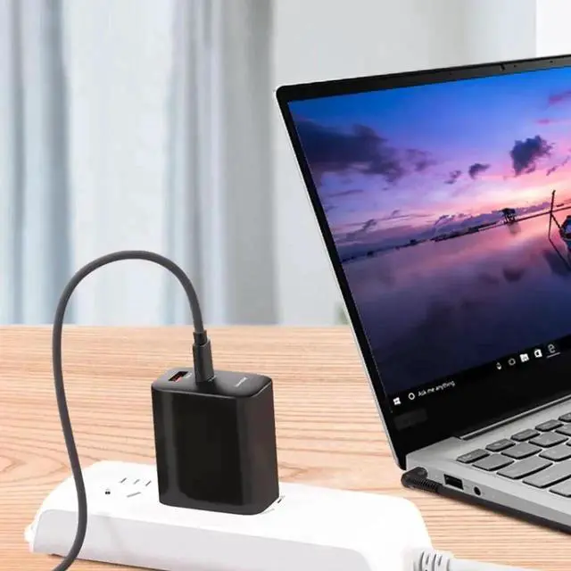 Alt view image 4 of 7 - WRIARICH 1.5m USB-C to DC 4.0×1.7mm PD Trigger Laptop Charging Cable for Lenovo IdeaPad/Yoga Series Notebooks
