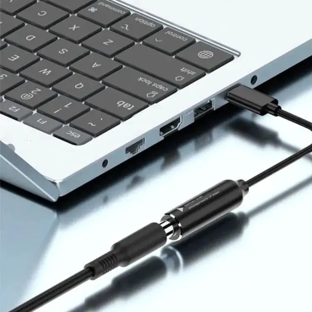 Alt view image 5 of 6 - WRIARICH Nylon Braided USB-C Male to Square DC Female Power Conversion Cable