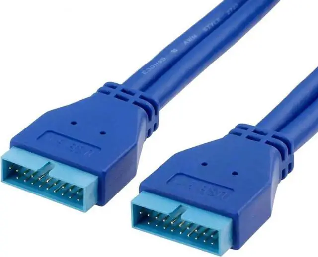 Main image of WRIARICH 1.64FT USB3.0 20Pin Male to Male Motherboard Header Internal Extension Cable